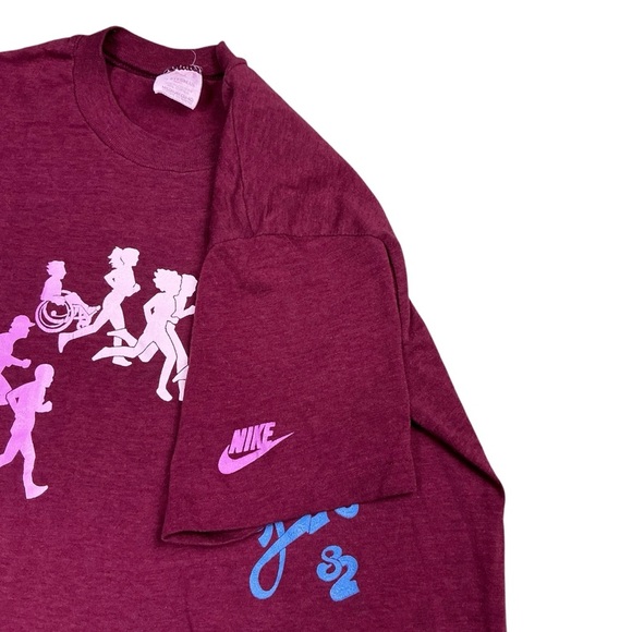 Vintage 1982 Nike Lilac Bloomsday Spokane, Wa., single stitch T-shirt USA XS - Picture 3 of 5